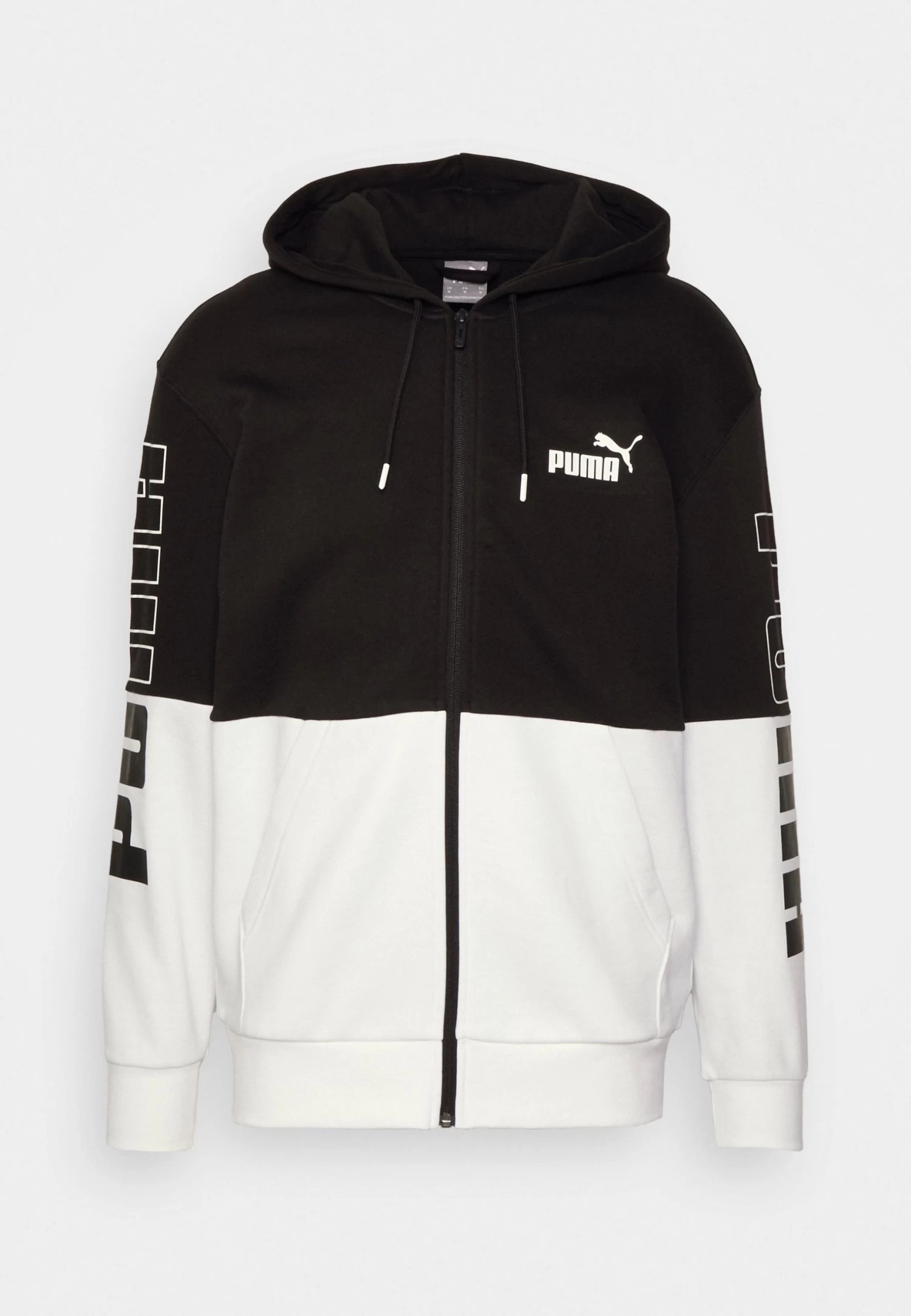 Puma Power Colorblock Full Zip Hoodie - Zip-Up Sweatshirt - Black - Image 5