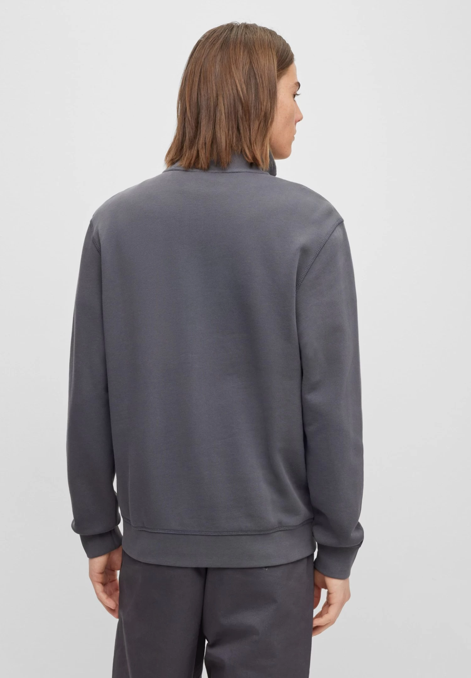 Boss Zestart - Zip-Up Sweatshirt - Dark Grey - Image 3