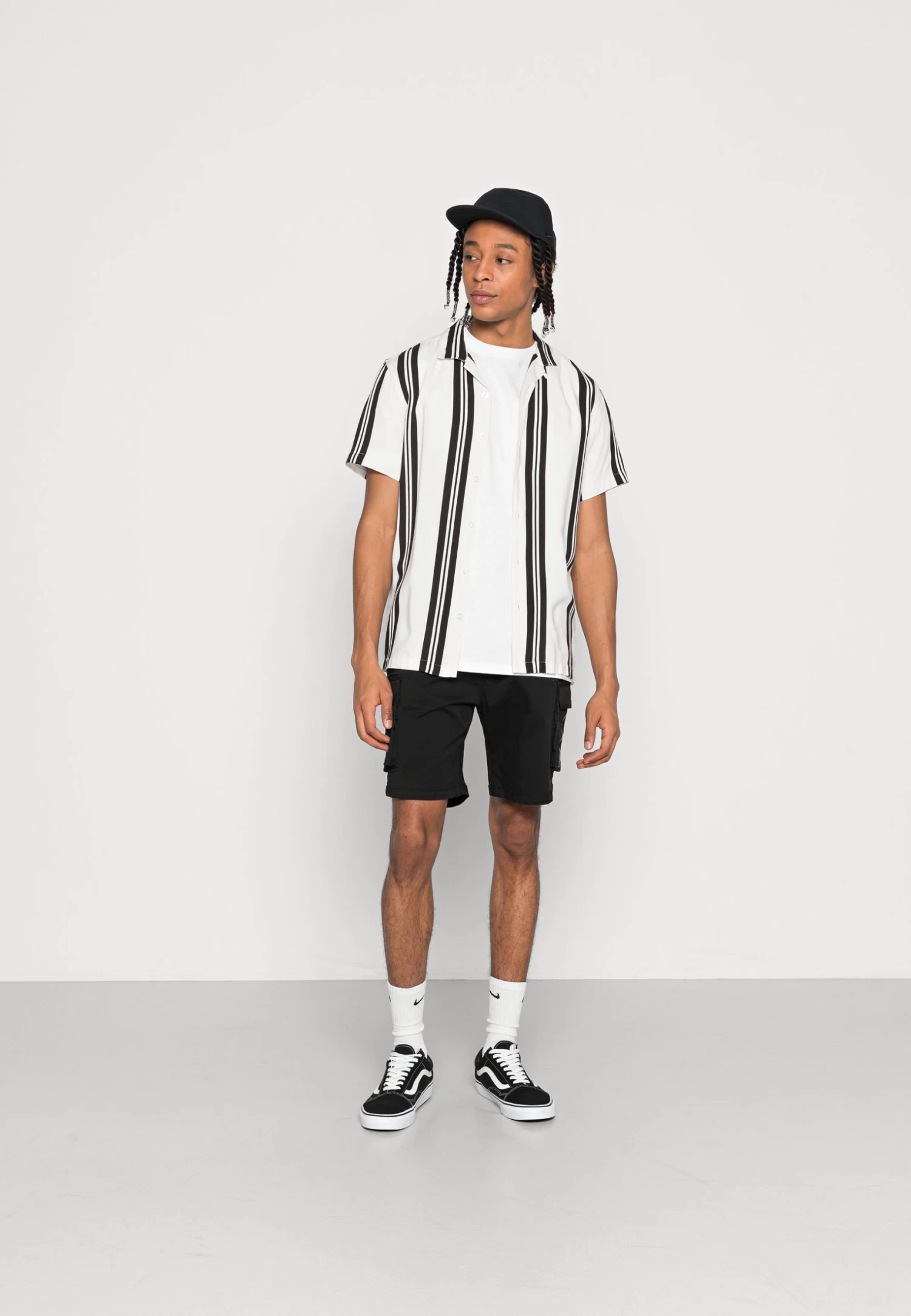 BRAVE SOUL Rhone - Shirt - Optic White/Jet Black - Image 2