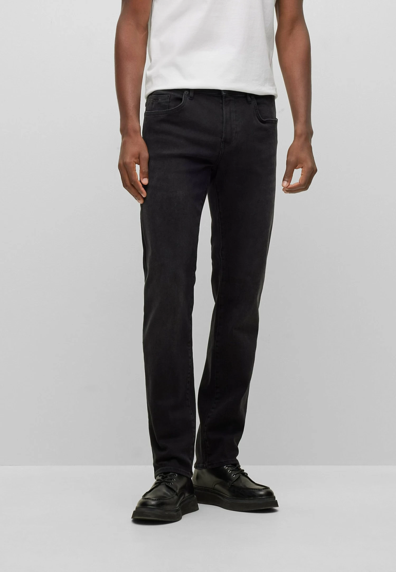 Boss Delaware - Straight Leg Jeans - Charcoal Five