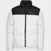 Contrast Puffer Jacket - Winter Jacket - White