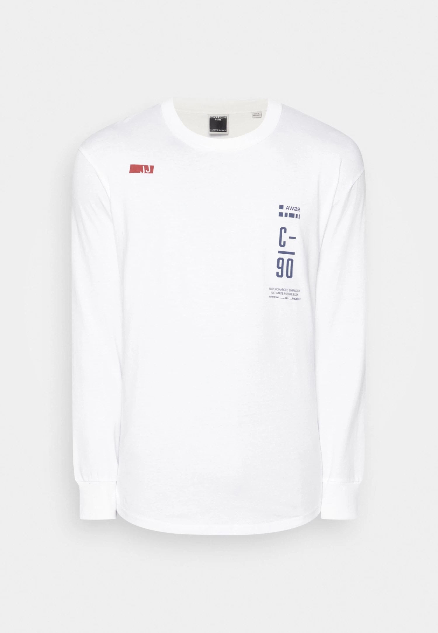 Jack & Jones Jcocord Crew Neck - Long Sleeved Top - White - Image 5