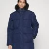 Exploration Pocket Long Jacket - Winter Coat - Navy