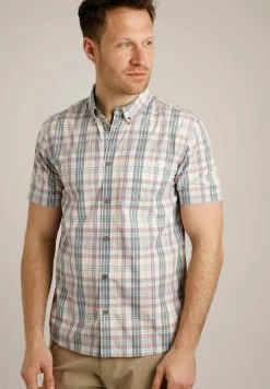 Darkan Short Sleeve Check- Shirt - Marshmallow