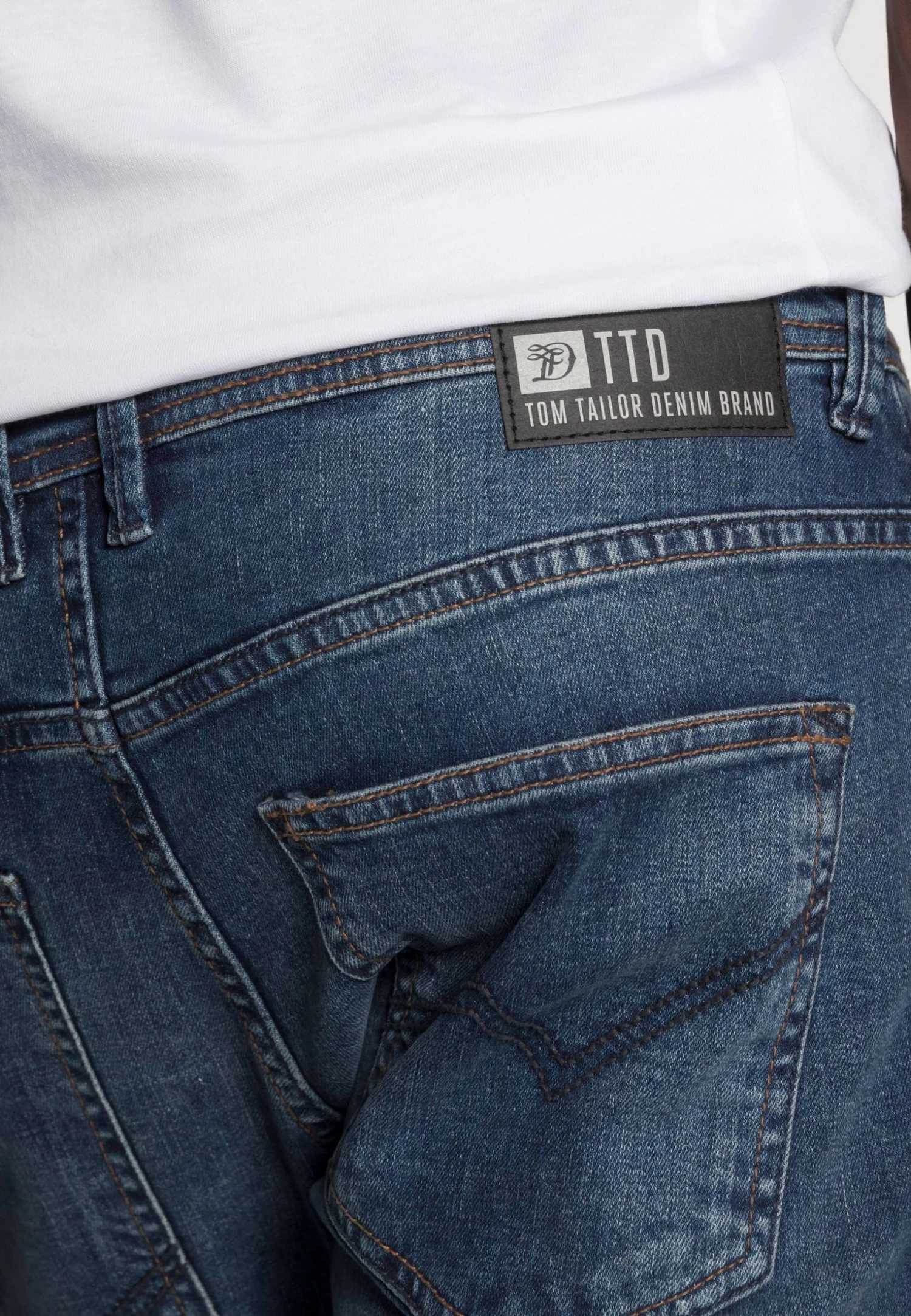 TOM TAILOR Denim Slim Aedan - Slim Fit Jeans - Mid Stone Wash Denim - Image 5