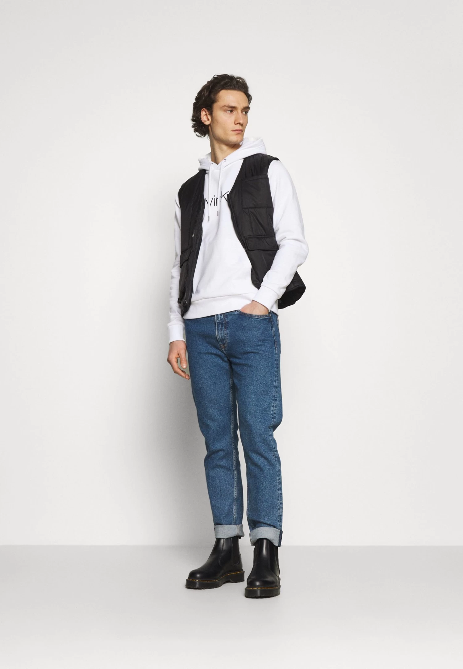 Calvin Klein Logo Hoodie - Hoodie - White - Image 2