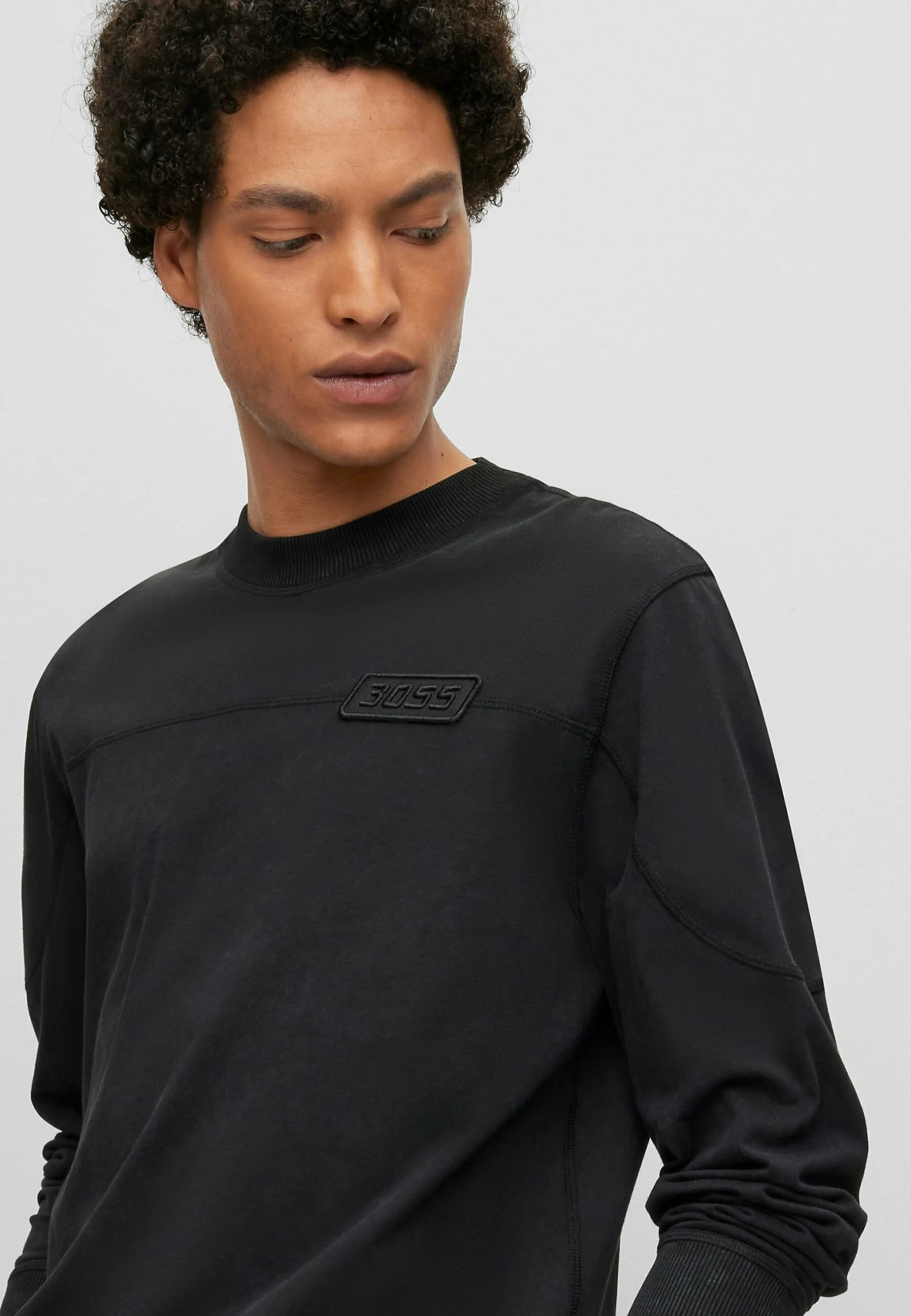 Boss Teeozonelong - Long Sleeved Top - Black One - Image 4