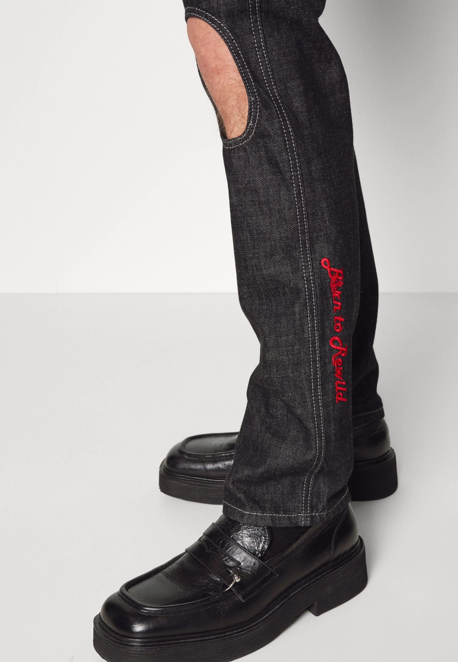 Vivienne Westwood Cut Out Peppe - Slim Fit Jeans - Black - Image 9