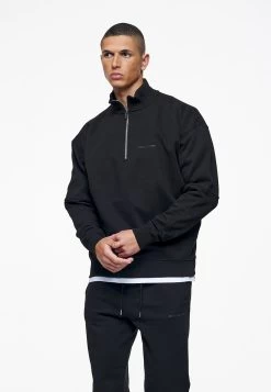 Pegador Logo Oversized Halfzip Unisex - Sweatshirt - Black Gum