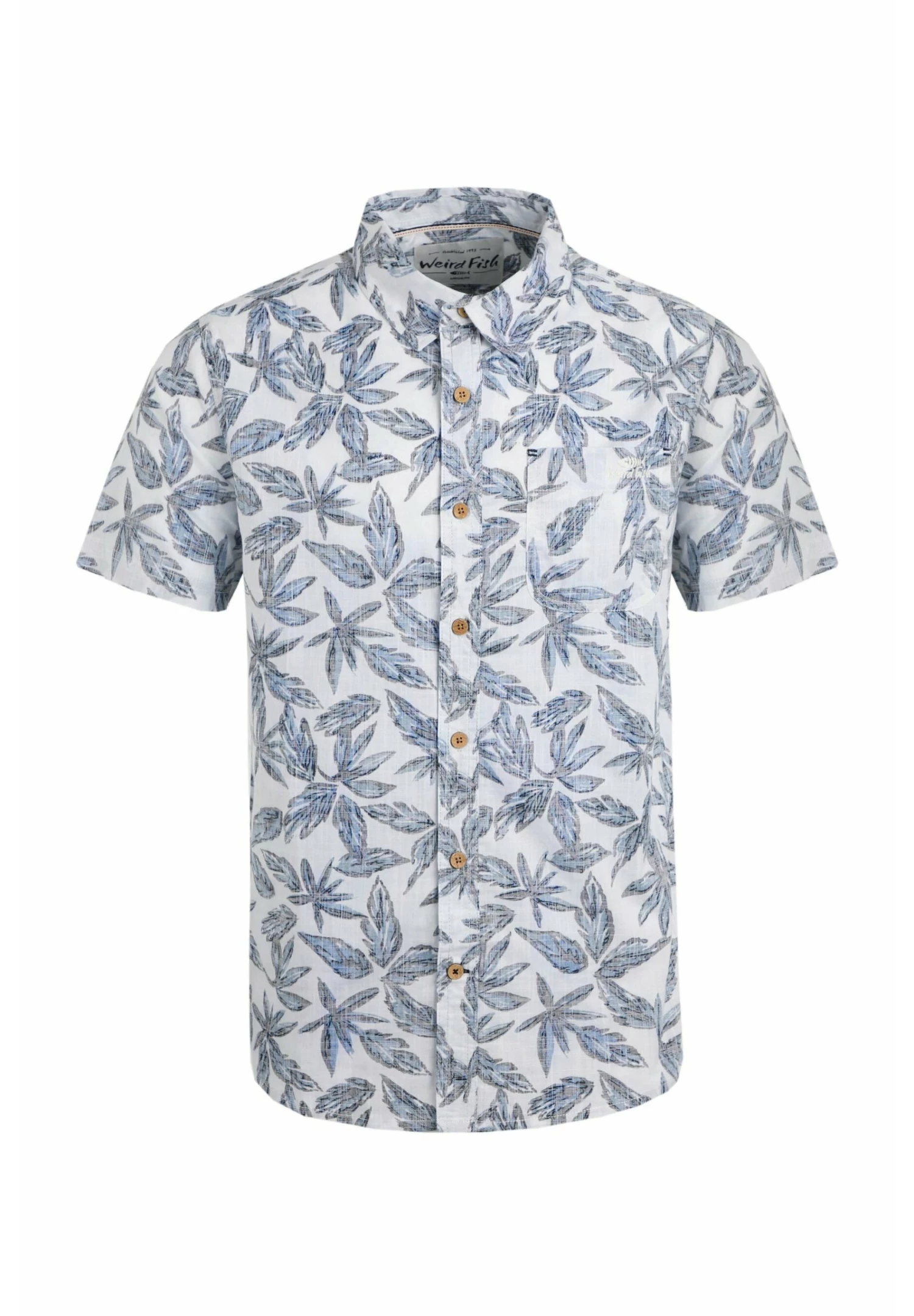 FarawayShort Sleeve Printed- Shirt - Dusty White - Image 5