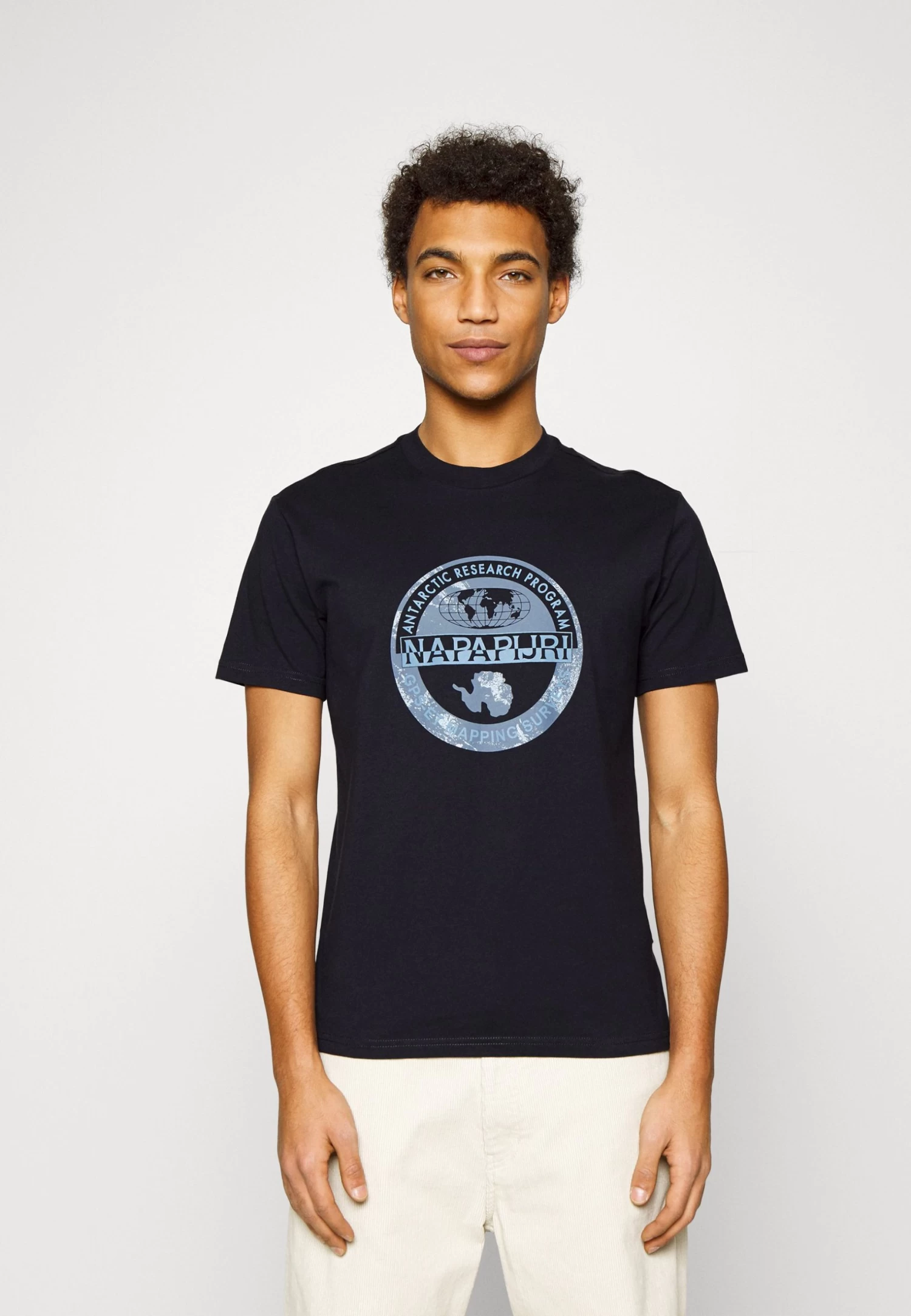 Napapijri Bollo - Print T-Shirt - Blue Marine