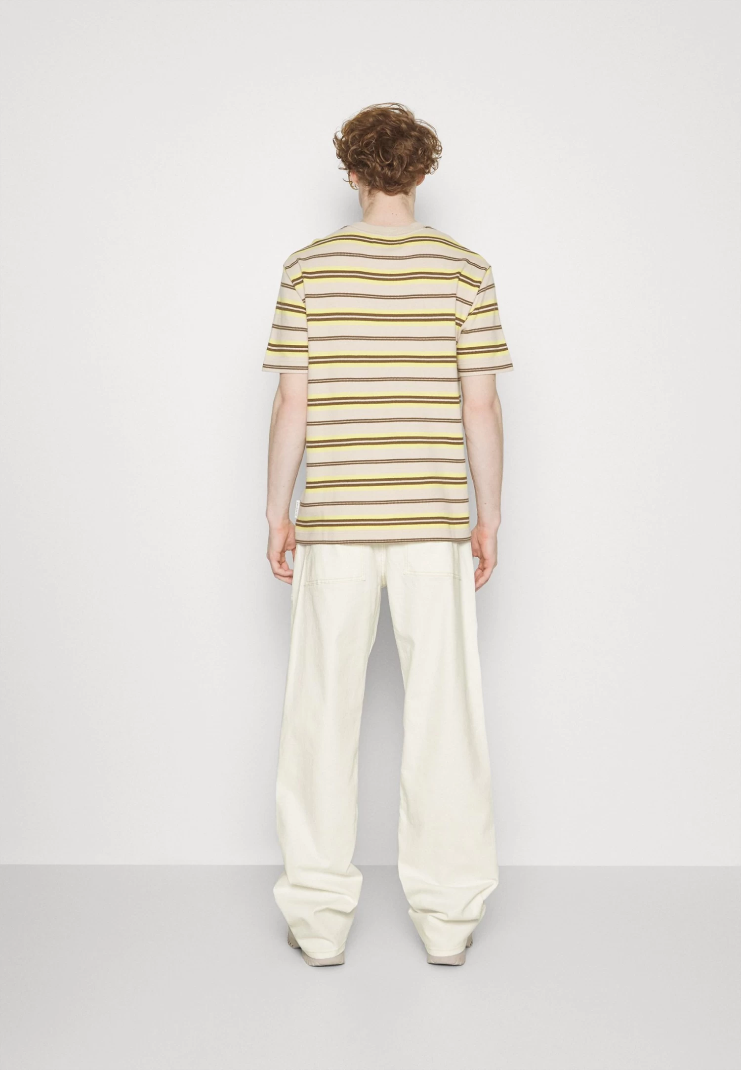 Marc O'Polo Trousers Wide Leg Low Crotch - Relaxed Fit Jeans - Ecru Wash - Image 3