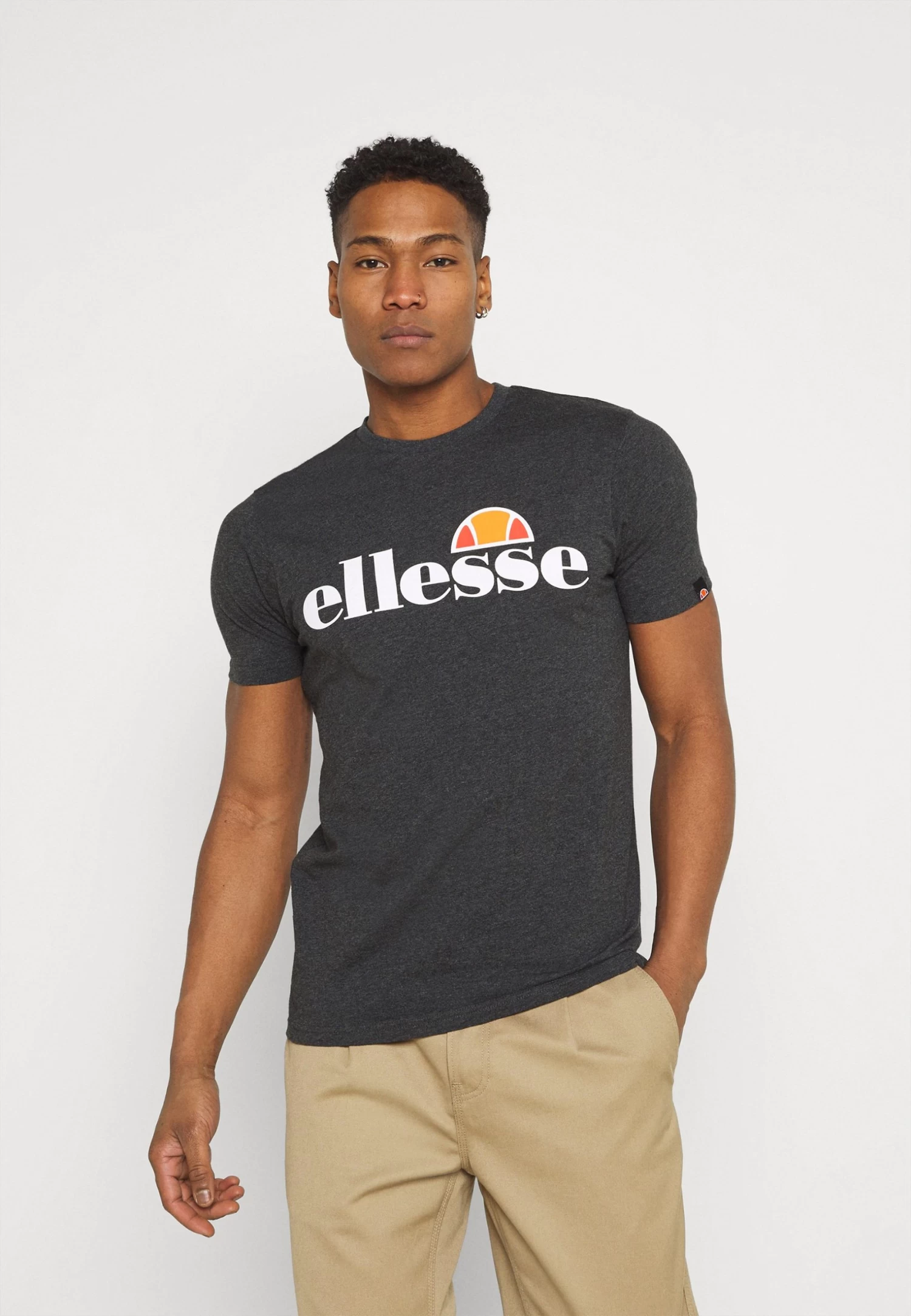 Ellesse Sl Prado Tee - Print T-Shirt - Dark Grey Marl