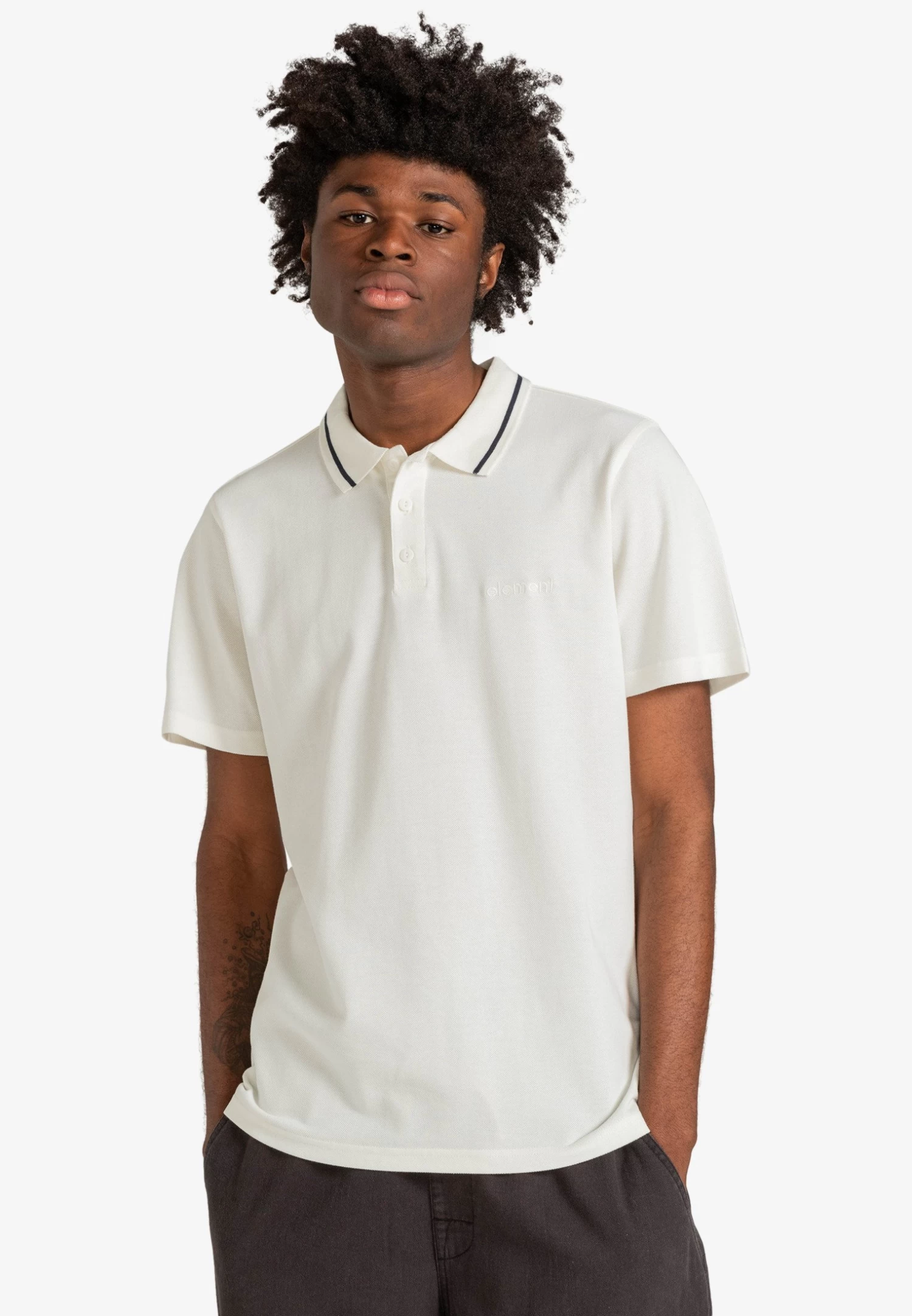 Element Myloh Manches Courtes- Polo Shirt - Off White