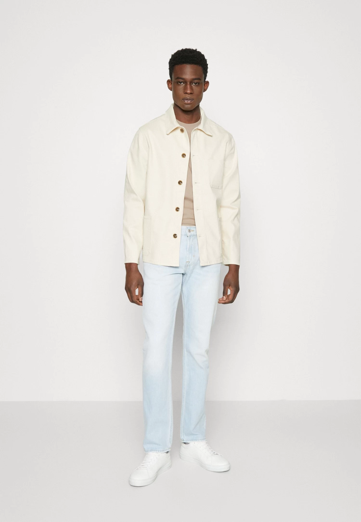 7 For All Mankind Utility - Denim Jacket - Ecru - Image 2