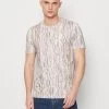 CARLO COLUCCI Unisex - Print T-Shirt - Beige/Offwhite/Grey/Brown