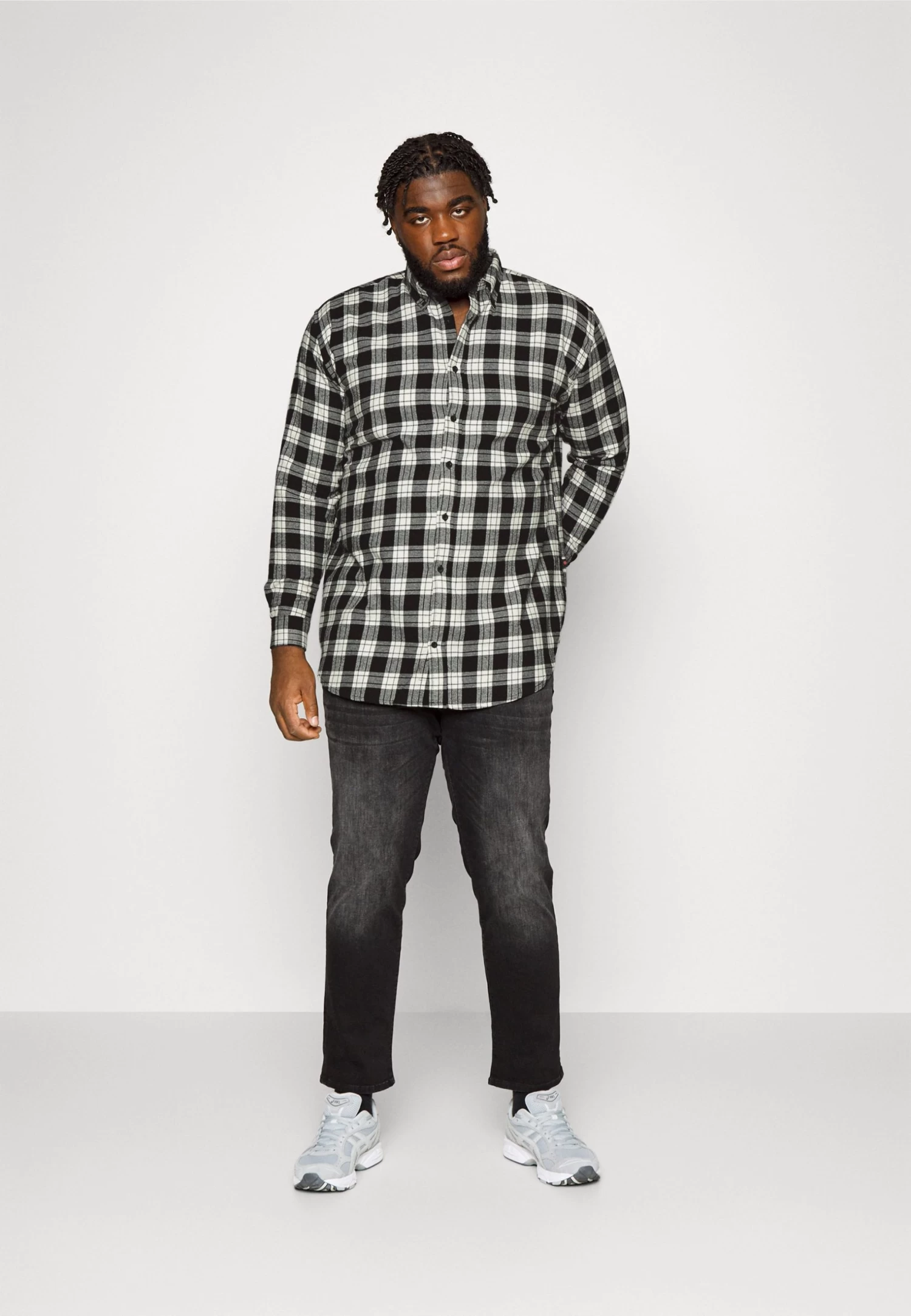 Denim Project Check Shirt - Shirt - White/Black - Image 2