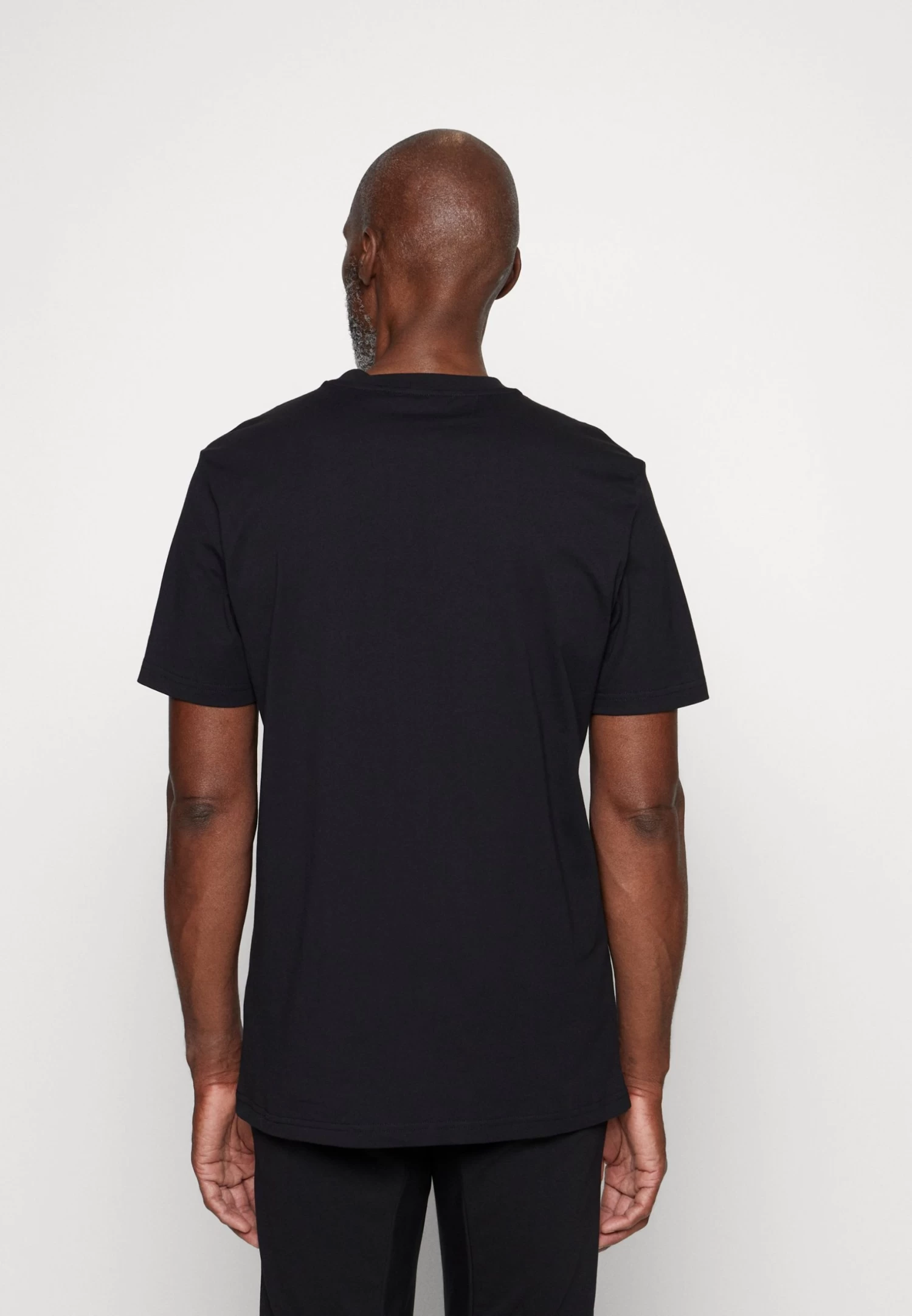 Antony Morato With Flock Logo And Sponge Effect - Print T-Shirt - Black - Image 4