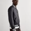 THEORY Varsity Polis - Bomber Jacket - Black