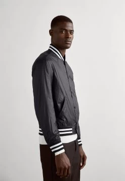 THEORY Varsity Polis - Bomber Jacket - Black