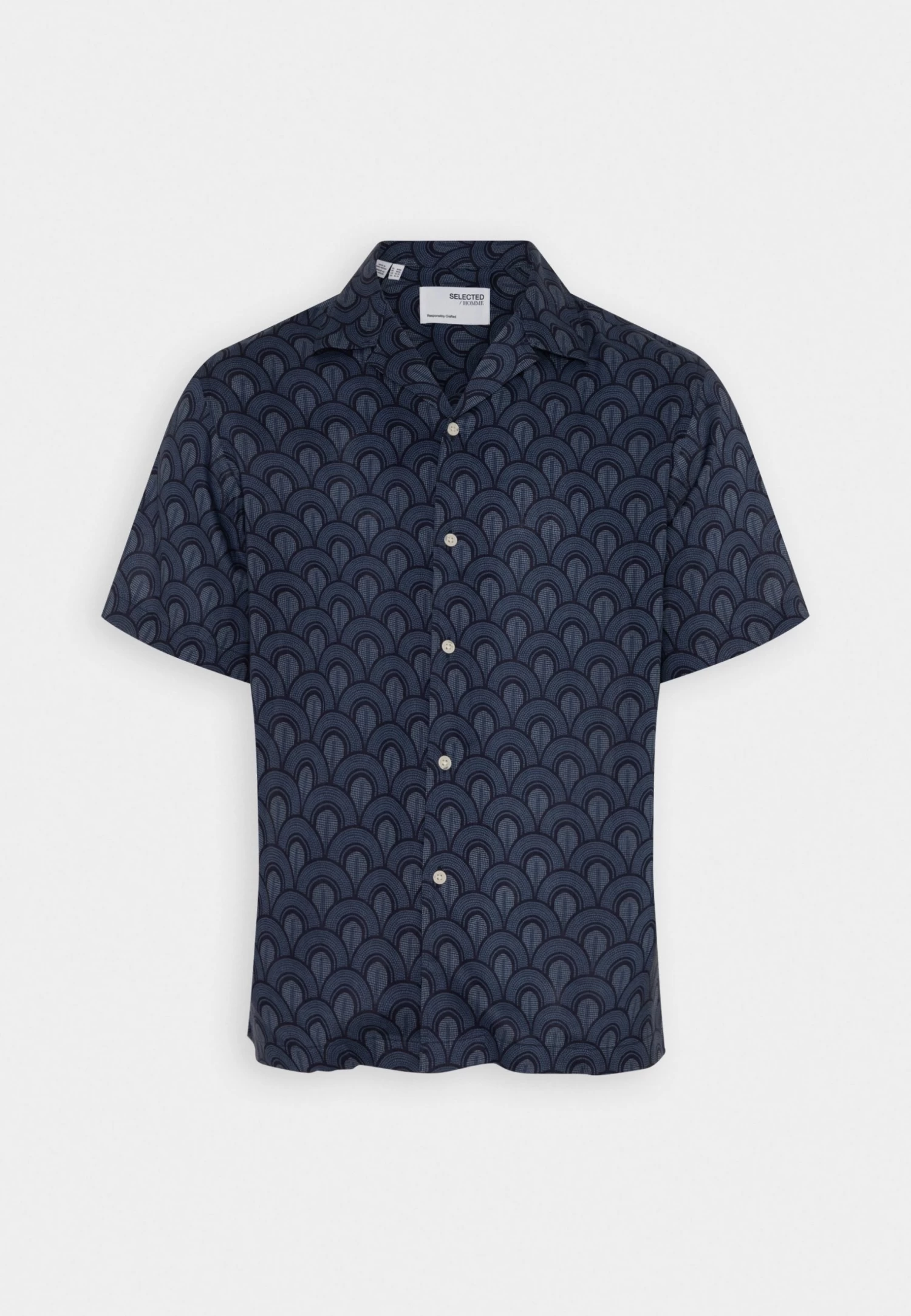 Selected Homme Slhrelax Lee Resort - Shirt - Peacoat - Image 4