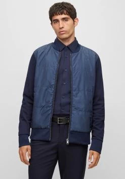 Boss Skiles - Zip-Up Sweatshirt - Dark Blue