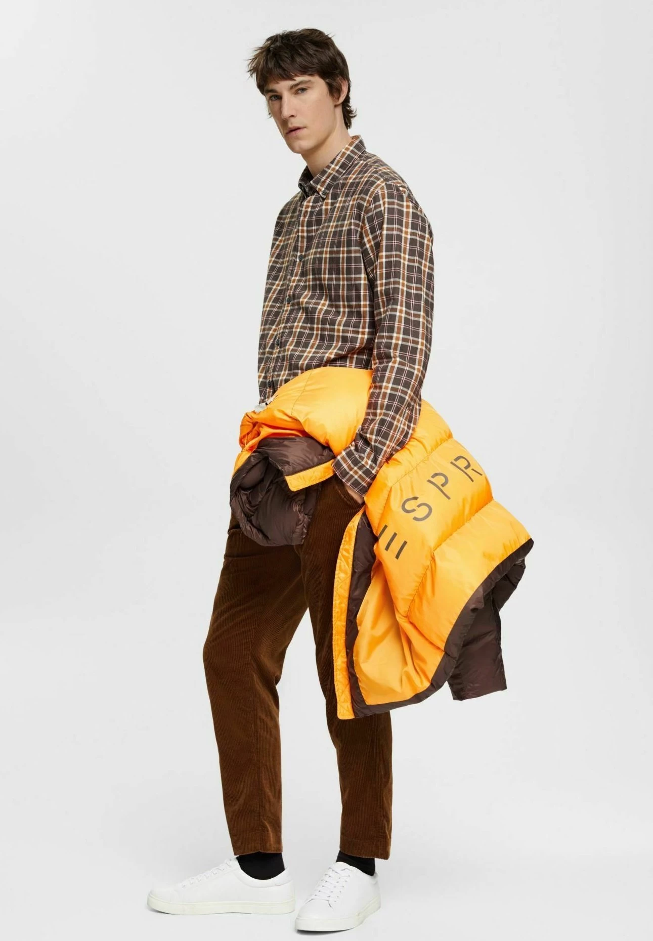 ESPRIT Mit Karos - Shirt - Dark Grey - Image 5