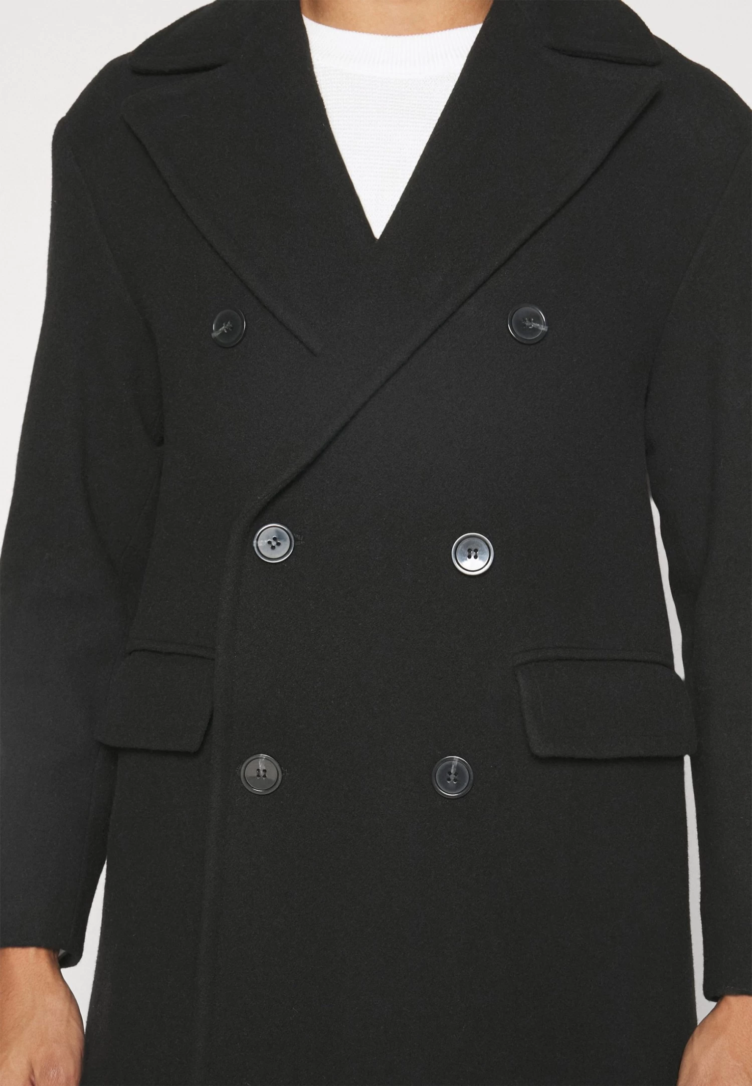 Long Coat - Classic Coat - Black - Image 7