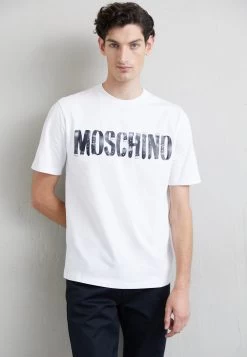 MOSCHINO Print T-Shirt - Fantasy White