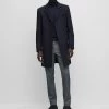 Boss H-Hyde-234 - Classic Coat - Dark Blue Four