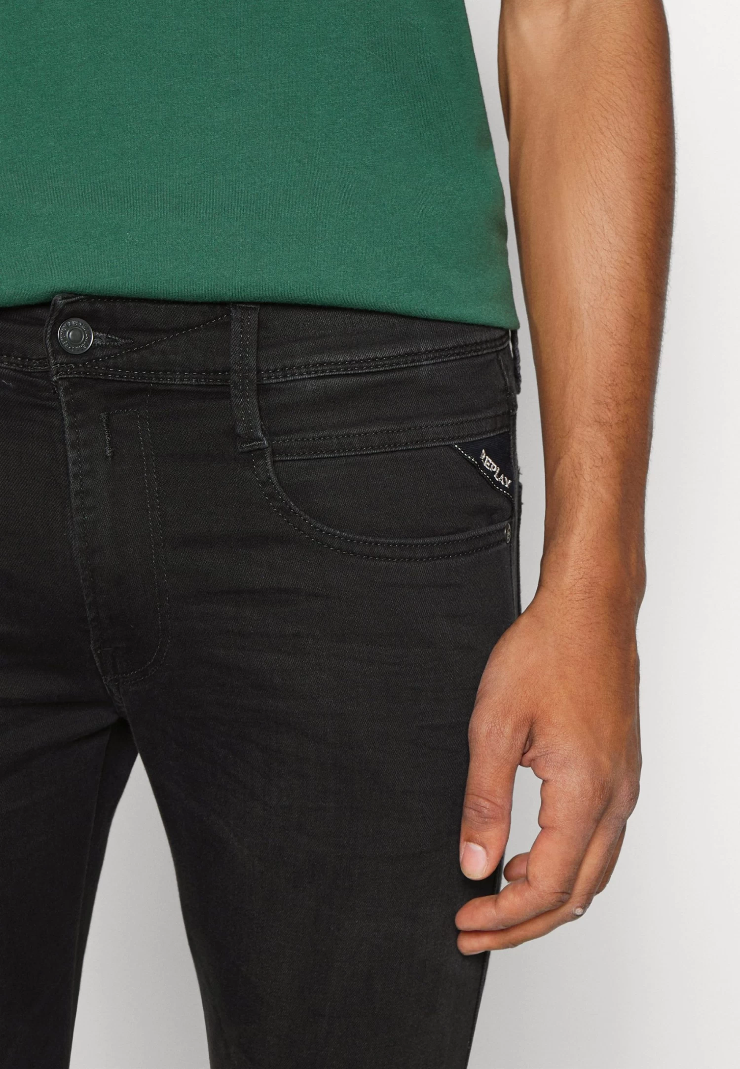 Replay Anbass Pants Lite - Slim Fit Jeans - Black - Image 5