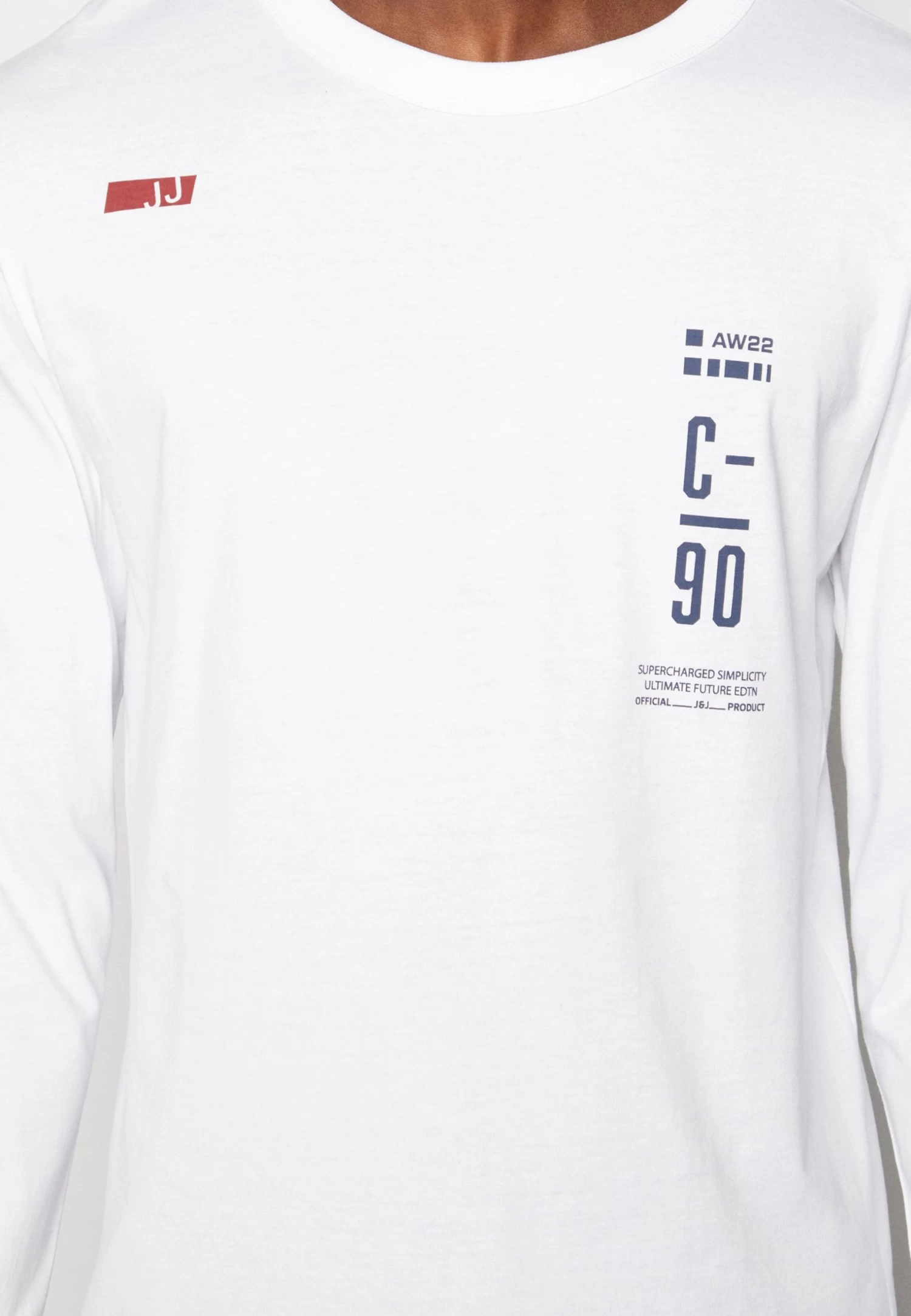Jack & Jones Jcocord Crew Neck - Long Sleeved Top - White - Image 6