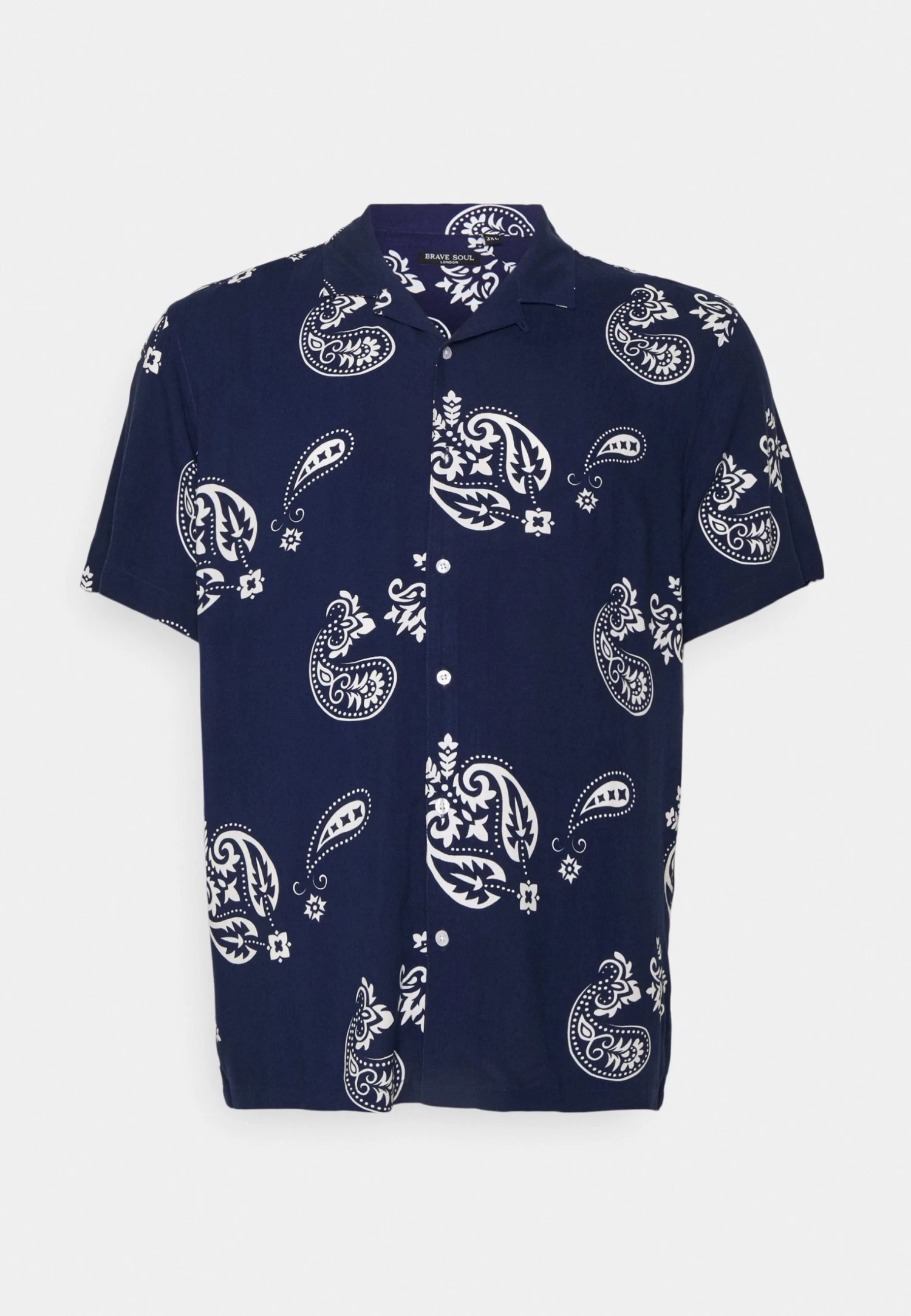 BRAVE SOUL Shirt - Navy/White