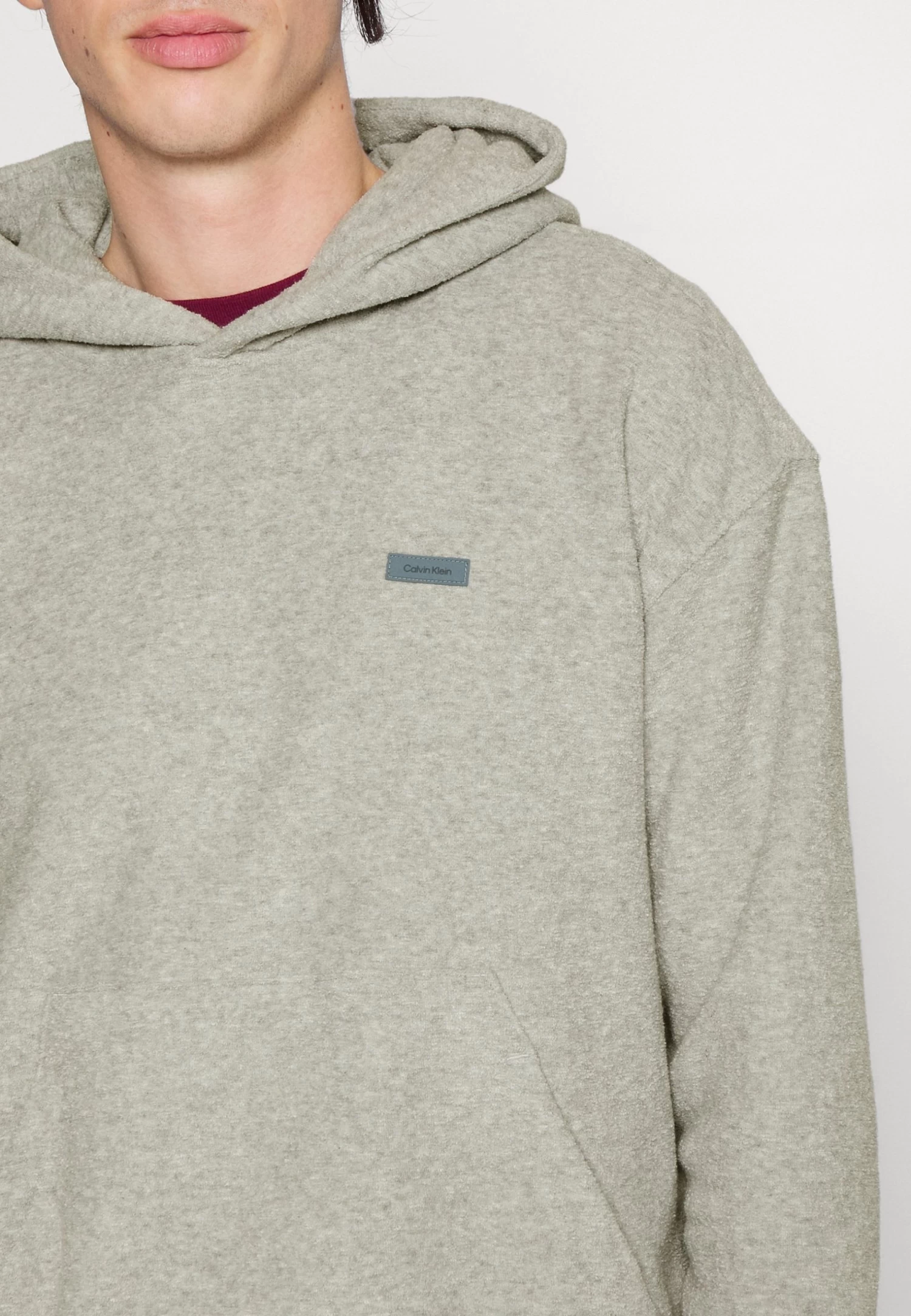 Calvin Klein Comfort Hoodie - Sweatshirt - Mid Grey - Image 5