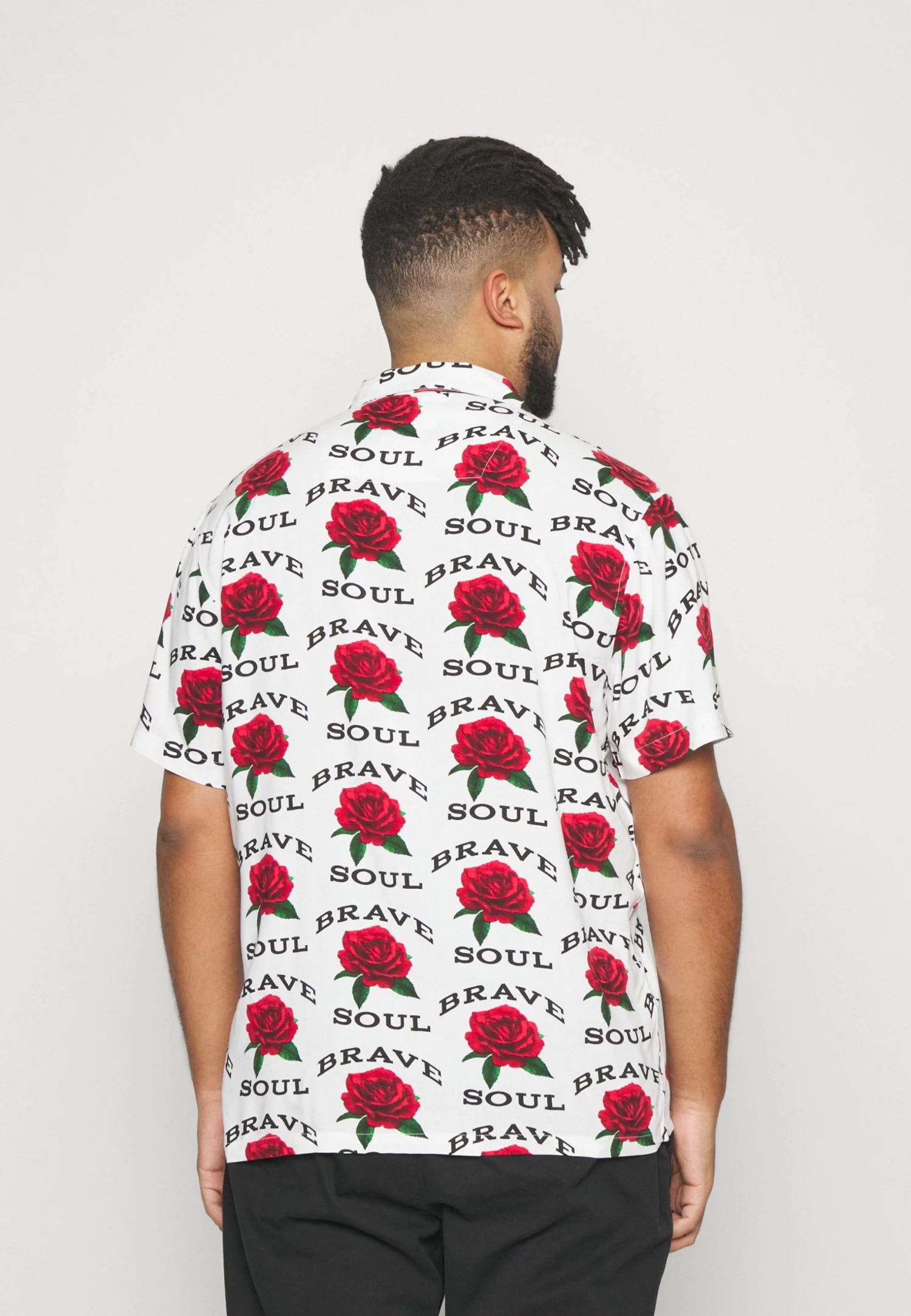 BRAVE SOUL Shirt - White/Multi Print - Image 3