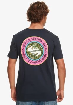 Quiksilver Omni Circle - Print T-Shirt - Blue