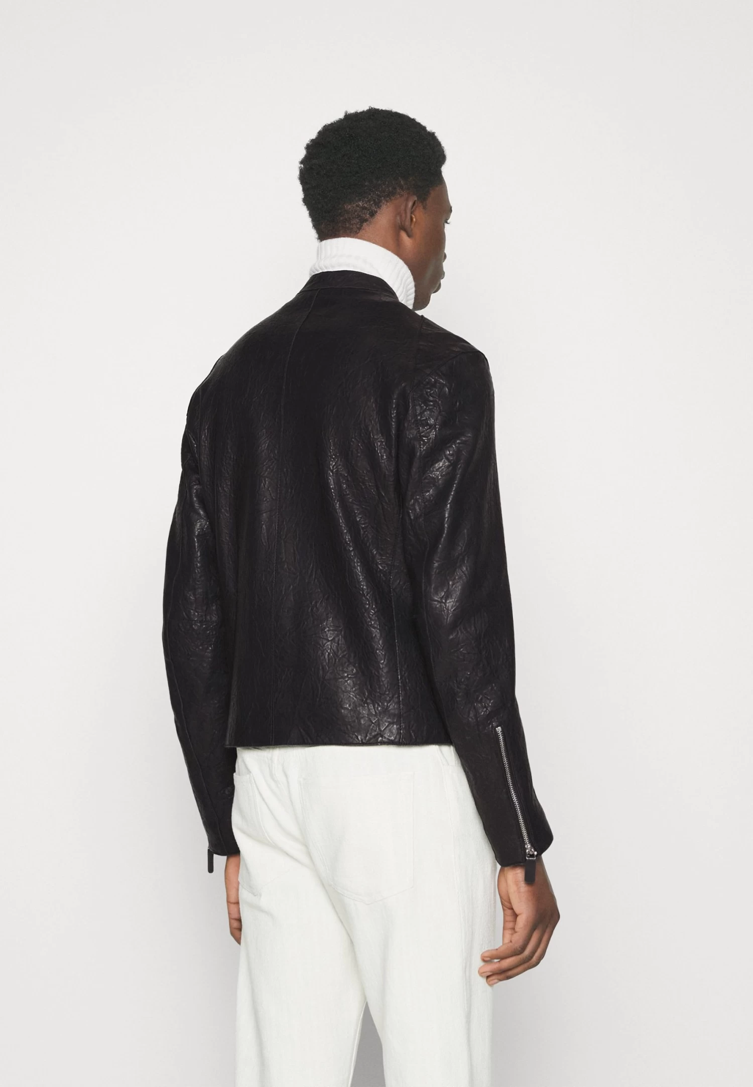 Emporio Armani Blouson - Leather Jacket - Nero - Image 3