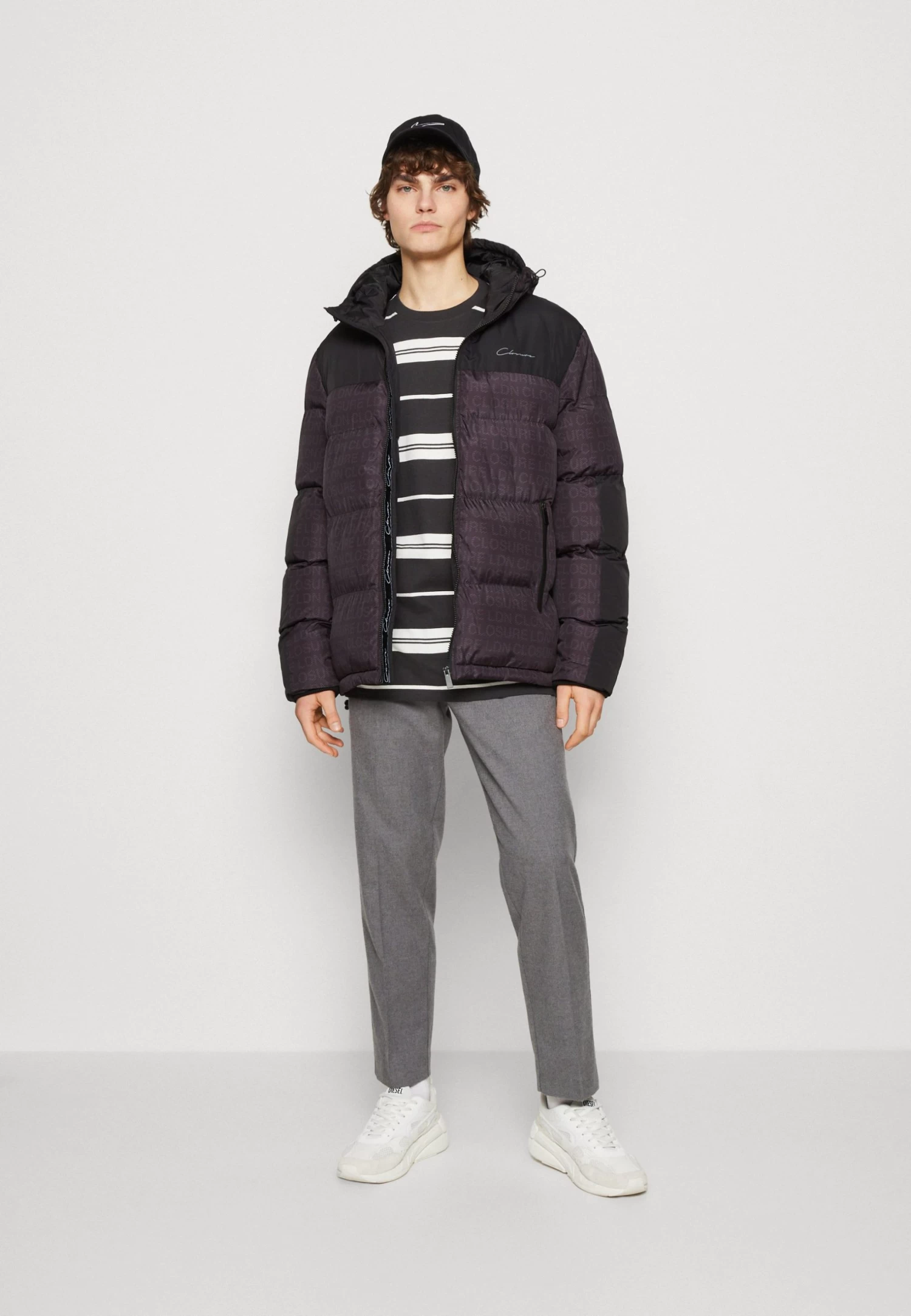 Panelled Logo - Winter Coat - Black - Image 2