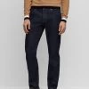 Boss Maine - Straight Leg Jeans - Dark Blue