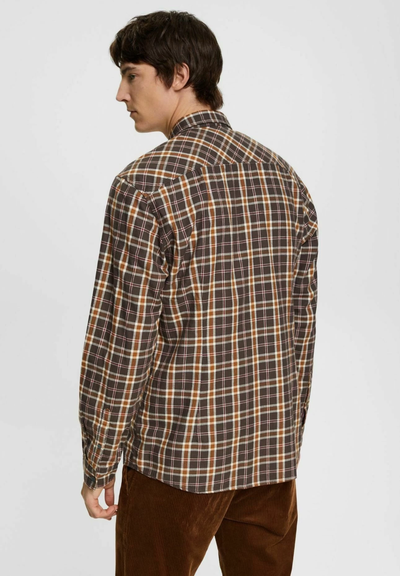 ESPRIT Mit Karos - Shirt - Dark Grey - Image 3