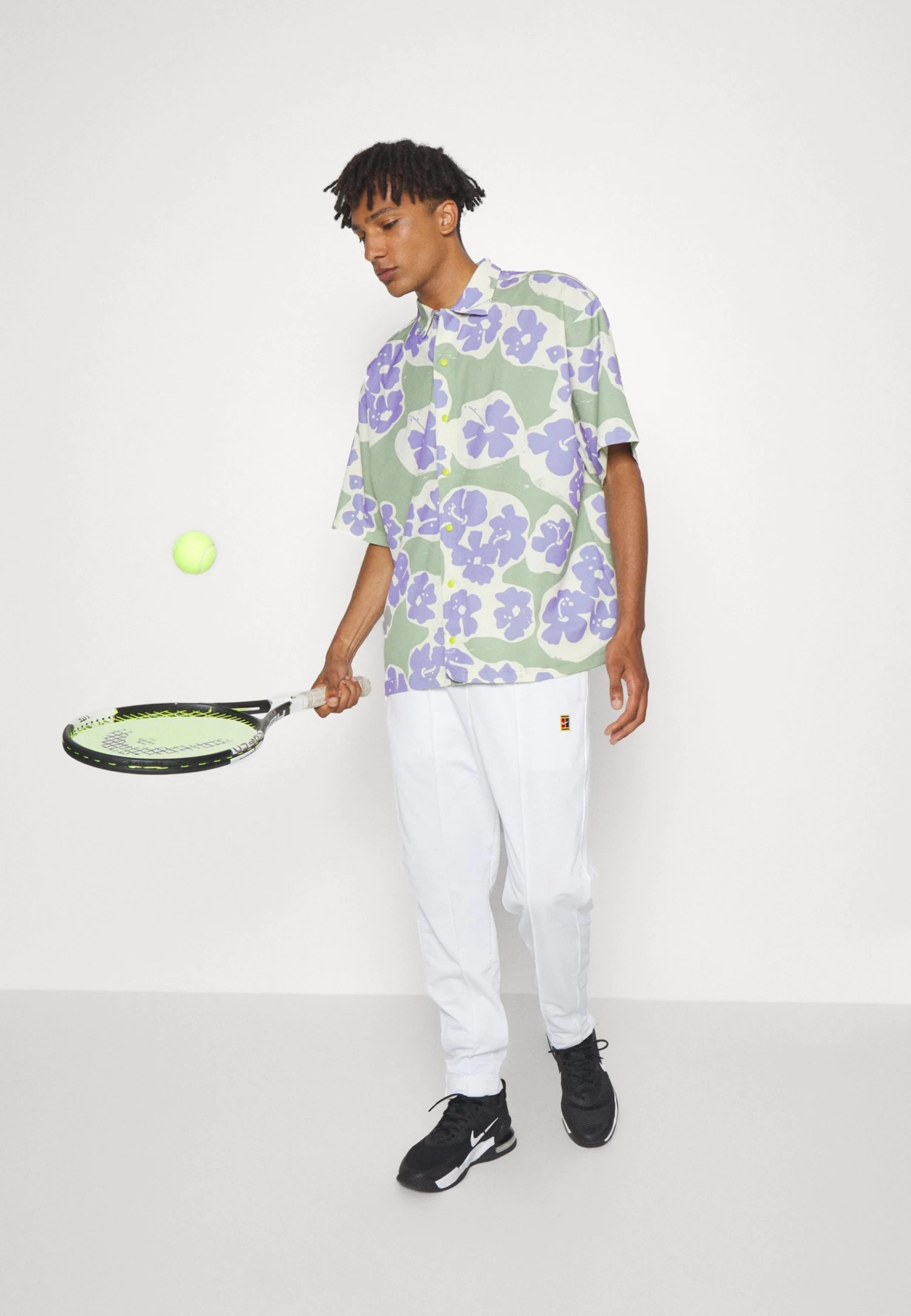 Nike Performance Osaka Button Up - Shirt - Oil Green/Black - Image 2