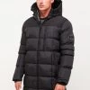 Grayson Longline Puffer Jacket - Winter Coat - Jet Black