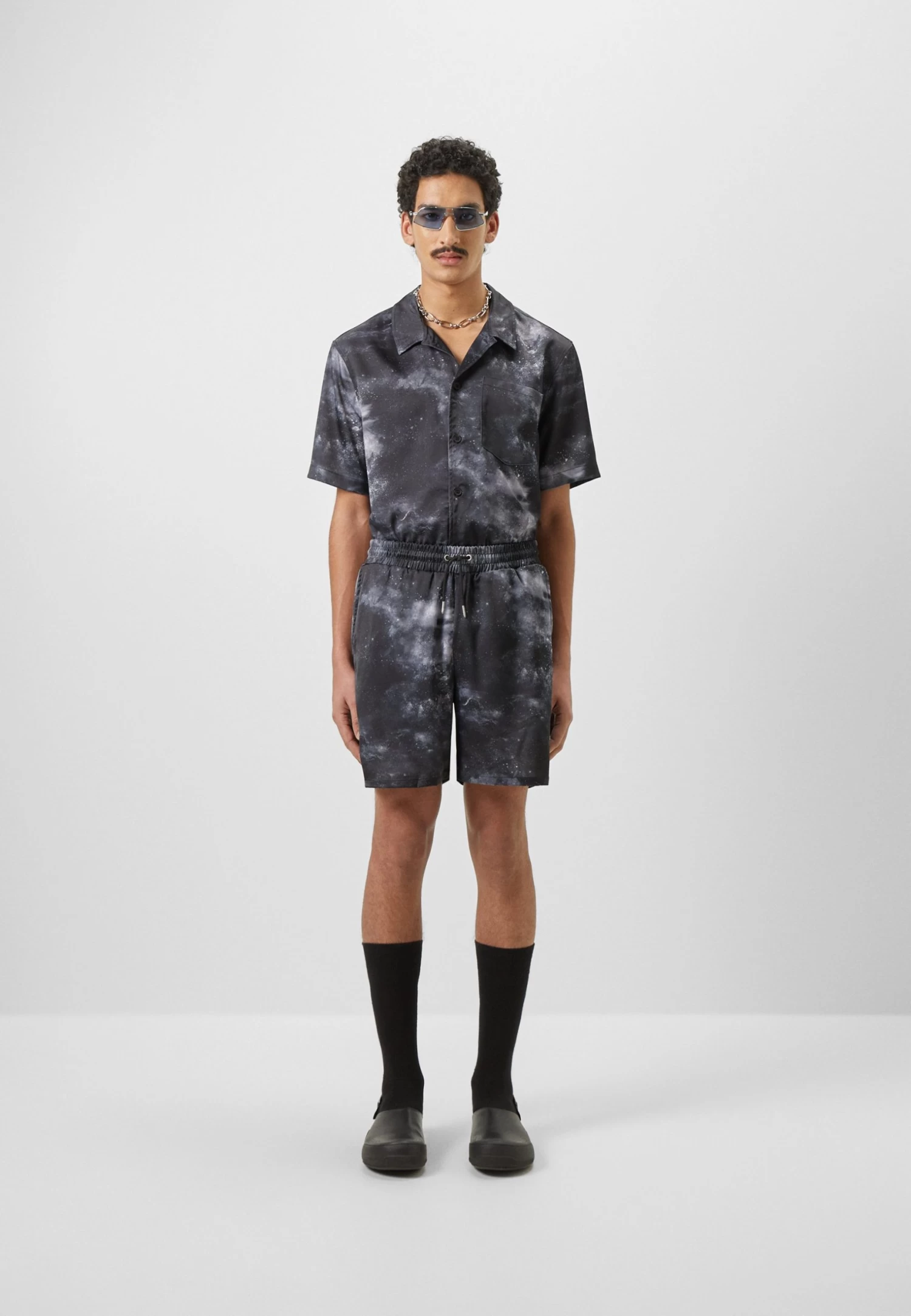 Han Kjøbenhavn Printed Summer Short Sleeve - Shirt - Grey - Image 2