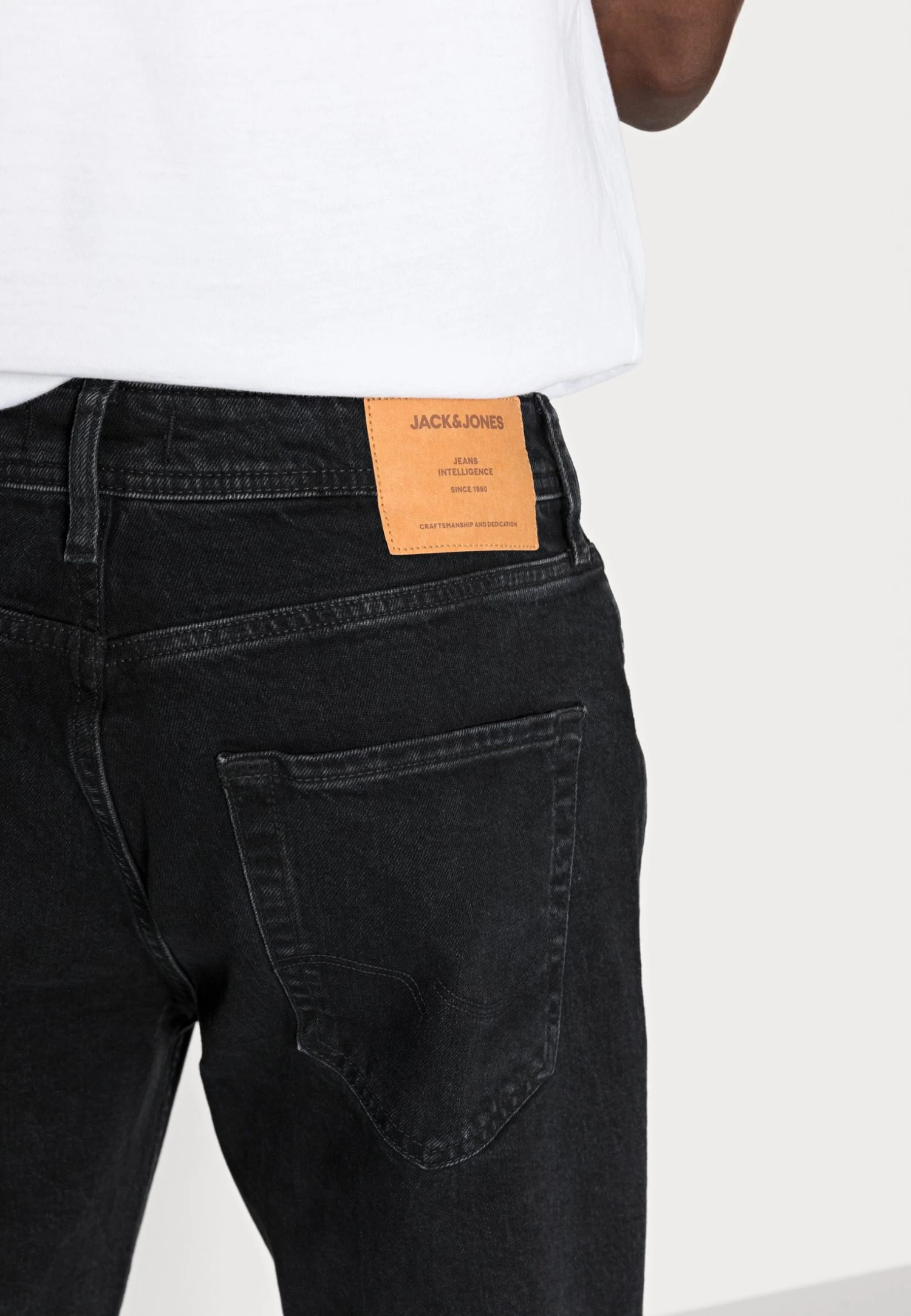 Jack & Jones Straight Leg Jeans - Black Denim - Image 5