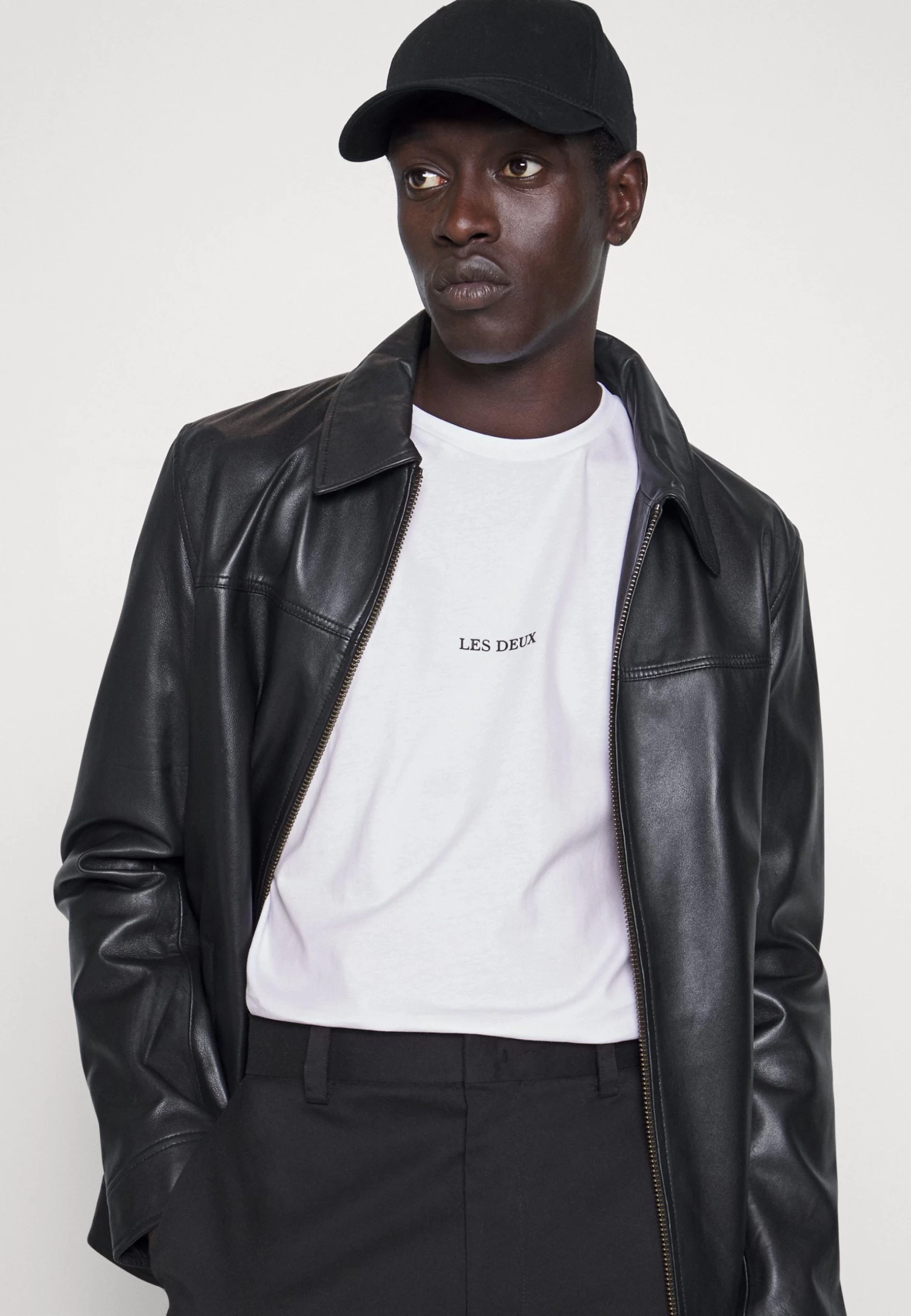 Les Deux Lens - Basic T-Shirt - White/Black - Image 4