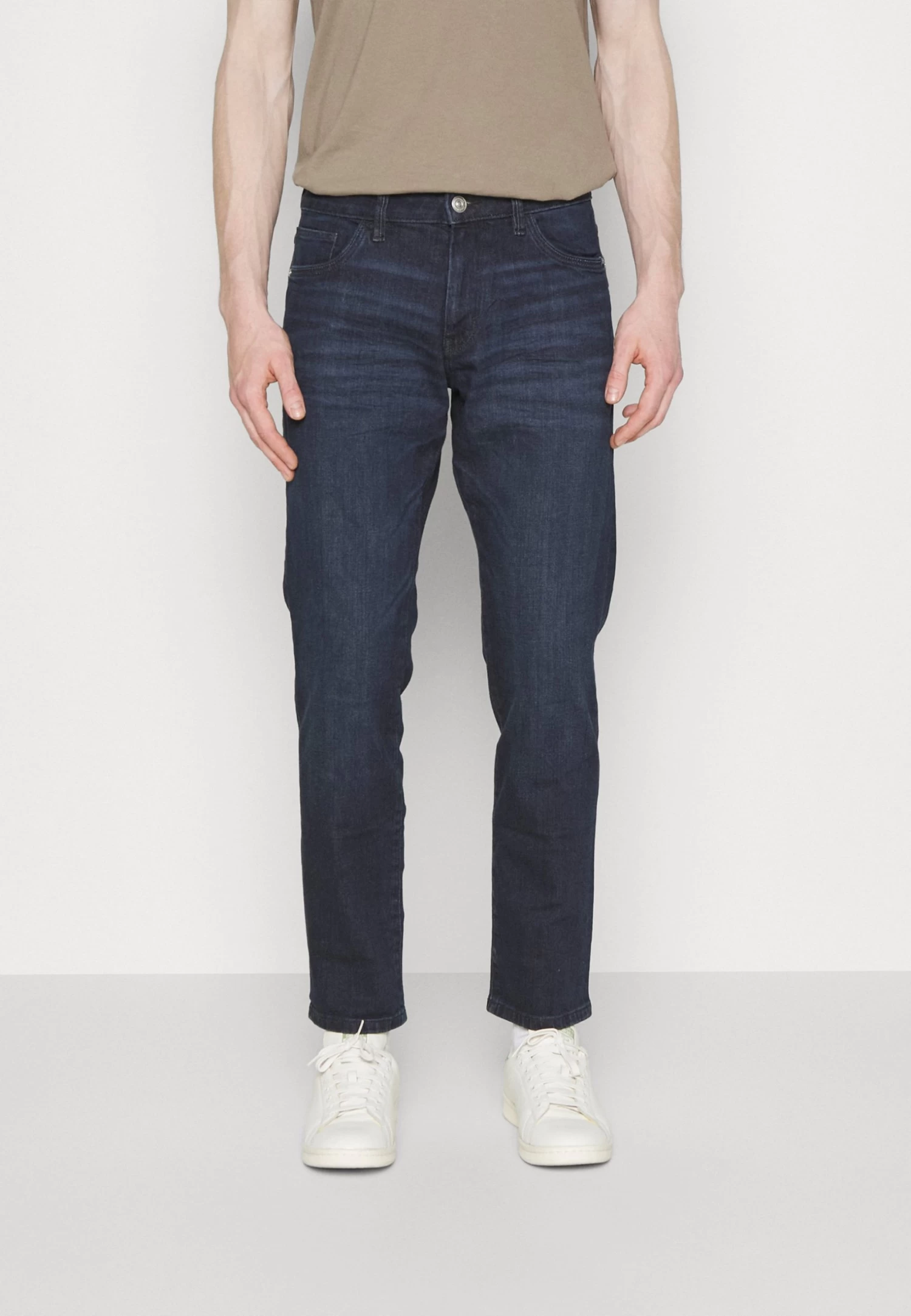 Tom Tailor Long - Straight Leg Jeans - Rinsed Blue Denim