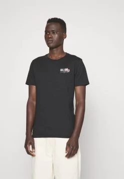 Hollister Co. Floral Mixed Embroidery And Print - Print T-Shirt - Black