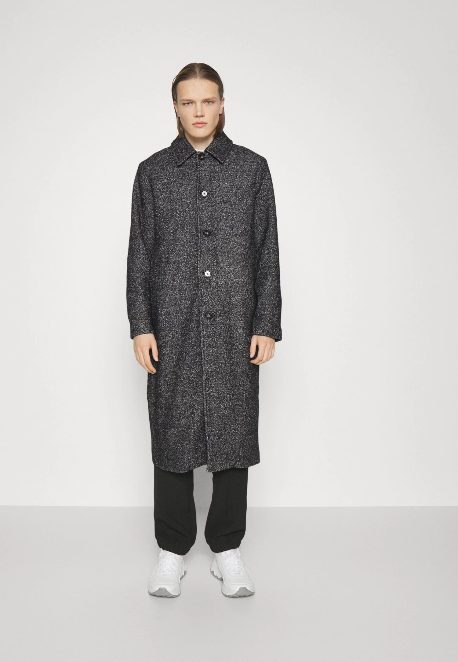 Holzweiler Eros Salt And Pepper Coat - Classic Coat - Black Mix