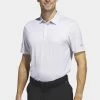 ADIDAS PERFORMANCE Ultimate365 Allover Golf - Polo Shirt - White