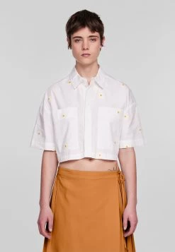 Power Crop Shirt Unisex - Button-Down Blouse